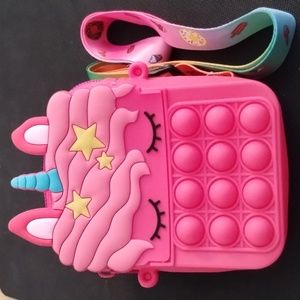 Unicorn Silicone Toy Messenger Cross Bag